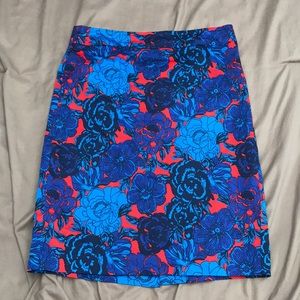 Print pencil skirt